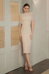 Lucienne Cape Dress (Cream)