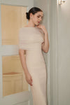 Lucienne Cape Dress (Cream)
