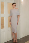 Lucienne Cape Dress (Grey)