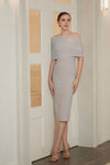 Lucienne Cape Dress (Grey)