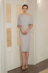 Lucienne Cape Dress (Grey)