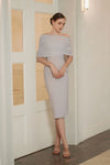 Lucienne Cape Dress (Grey)