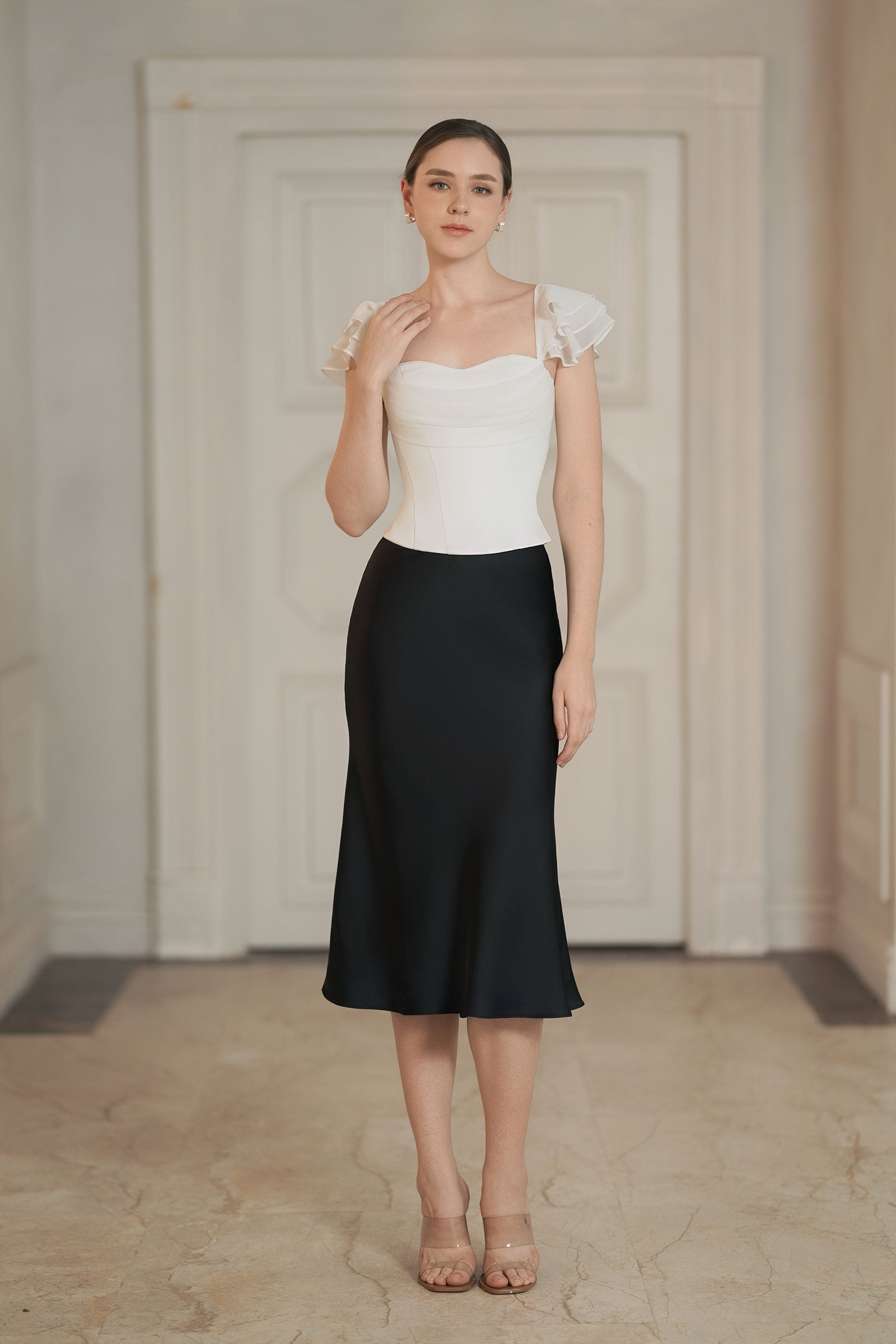 Elira Corset Top (White)
