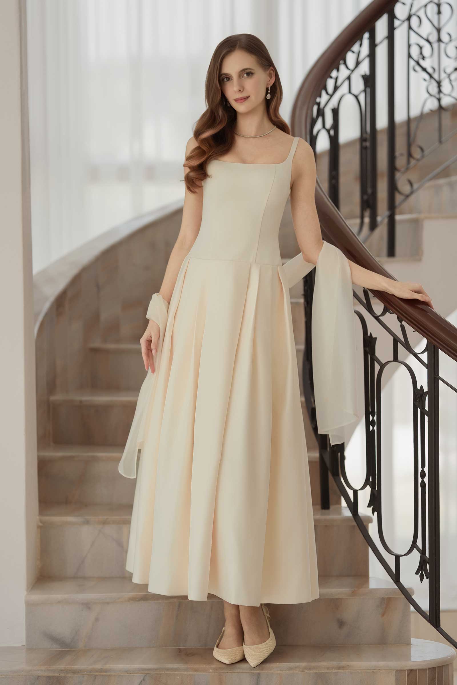 Althea Dress (Cream)