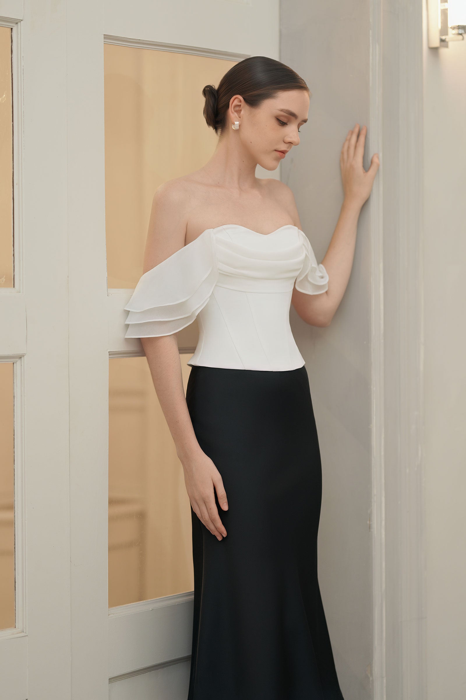 Elira Corset Top (White)