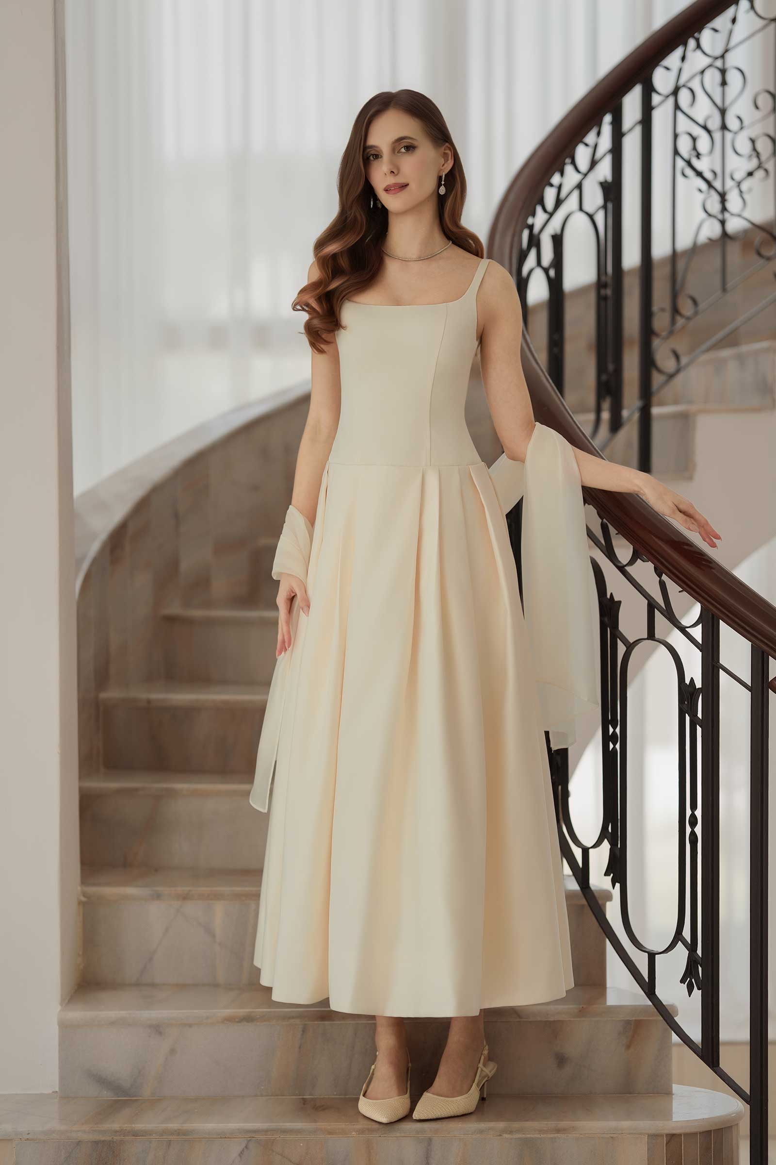 Althea Dress (Cream)