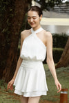 Soléne Romper Dress (White)