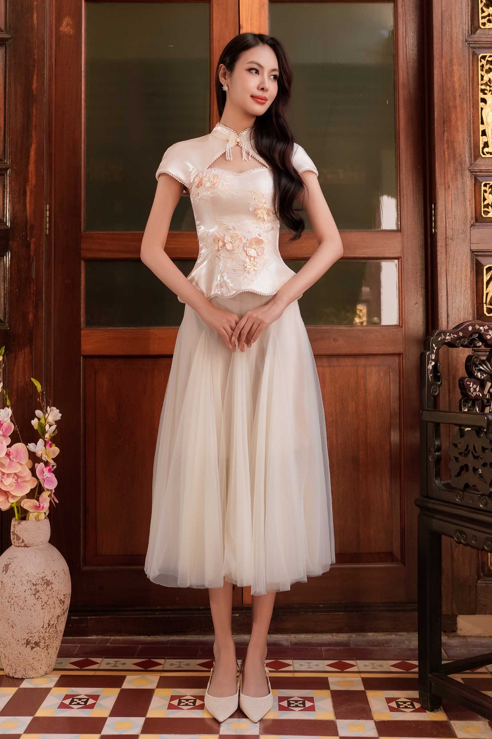 Harmonia Skirt (Cream)