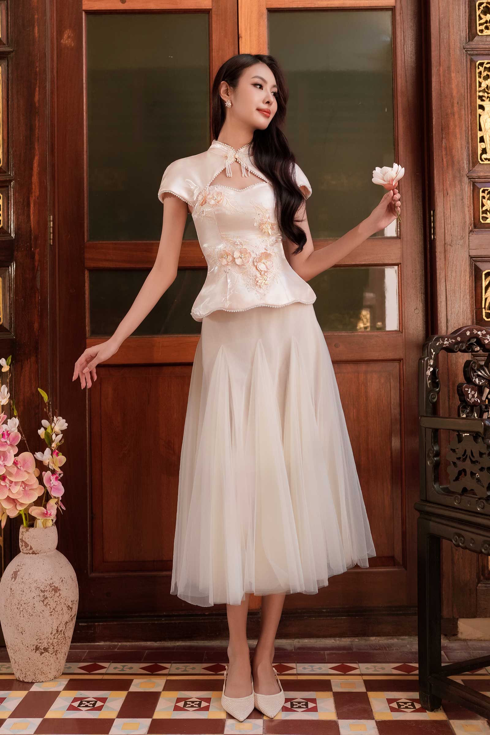 Harmonia Skirt (Cream)