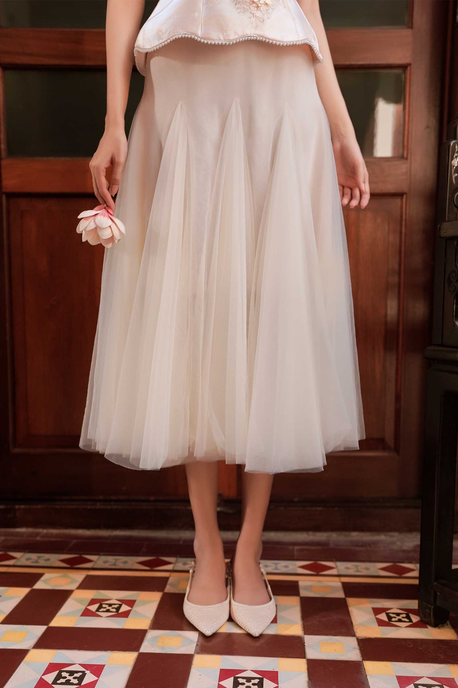 Harmonia Skirt (Cream)