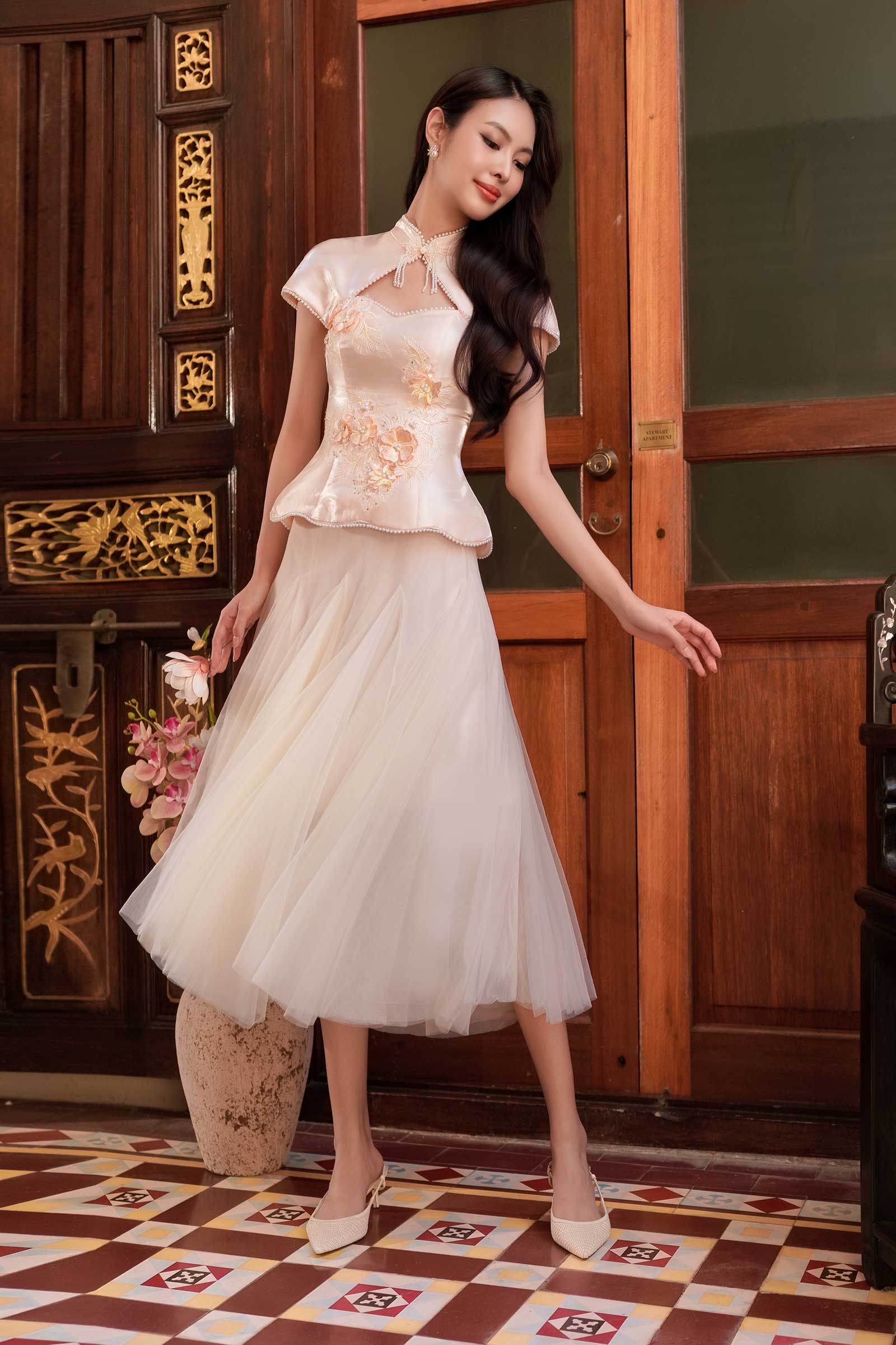 Harmonia Skirt (Cream)