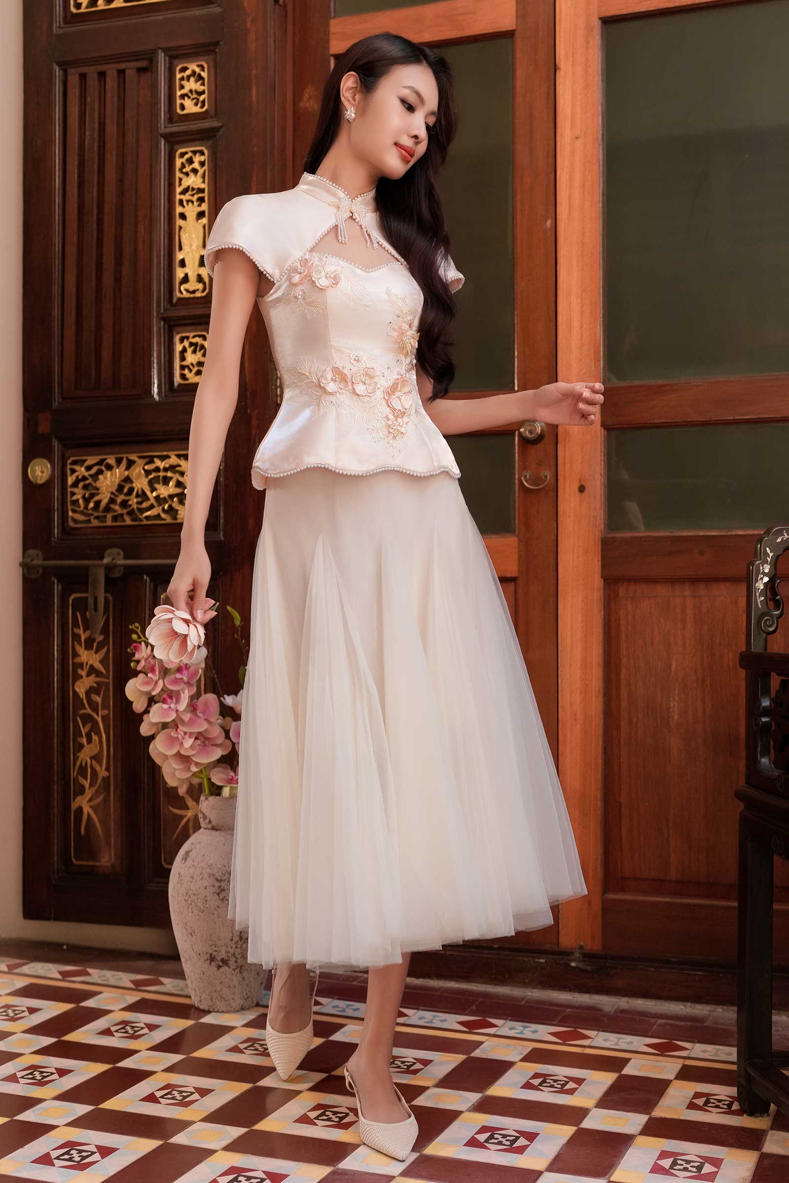 Harmonia Skirt (Cream)