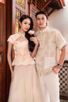 Harmonia Qipao Top (Champagne)