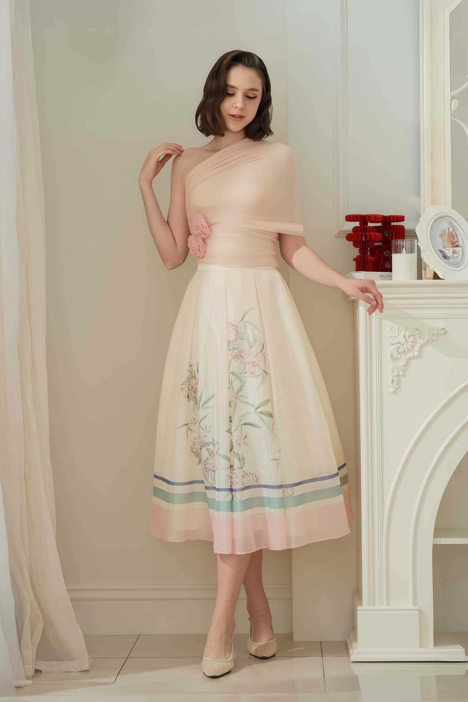 Hydrangea Skirt (Cream)