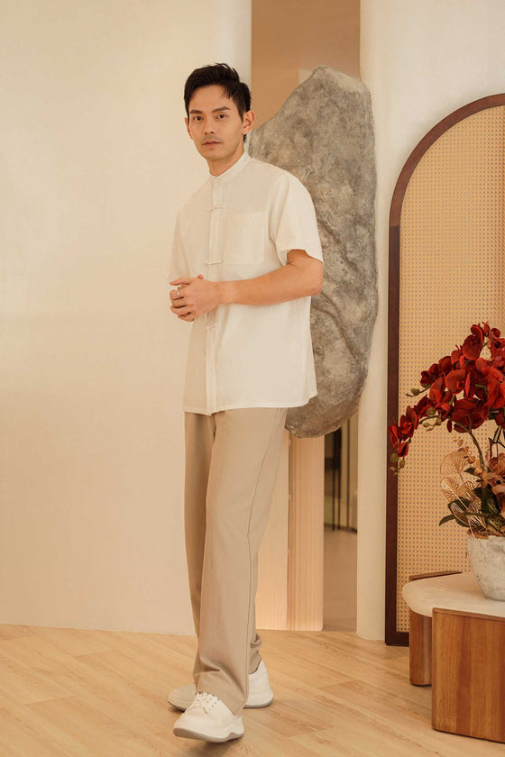 Fu' Men Qipao (White)