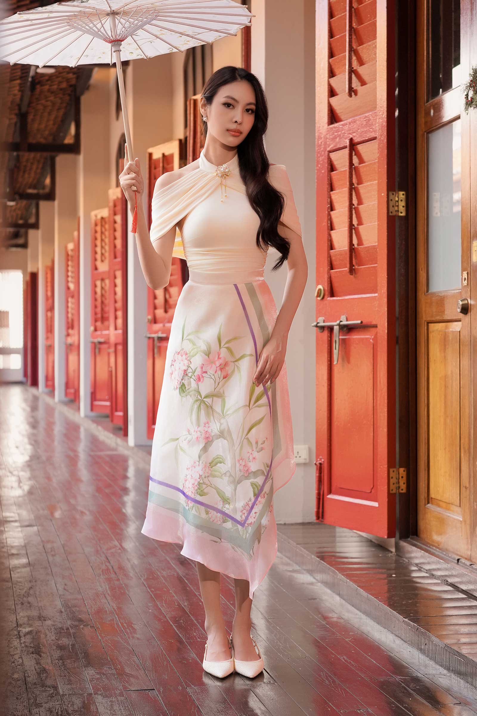 Reverie Qipao Top (Cream)