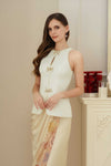 Ivy Qipao Top (White)