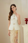 Ivy Qipao Top (White)