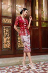 Paradis Kebaya Set (Red)