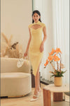 Dloria Knit Qipao (Yellow)