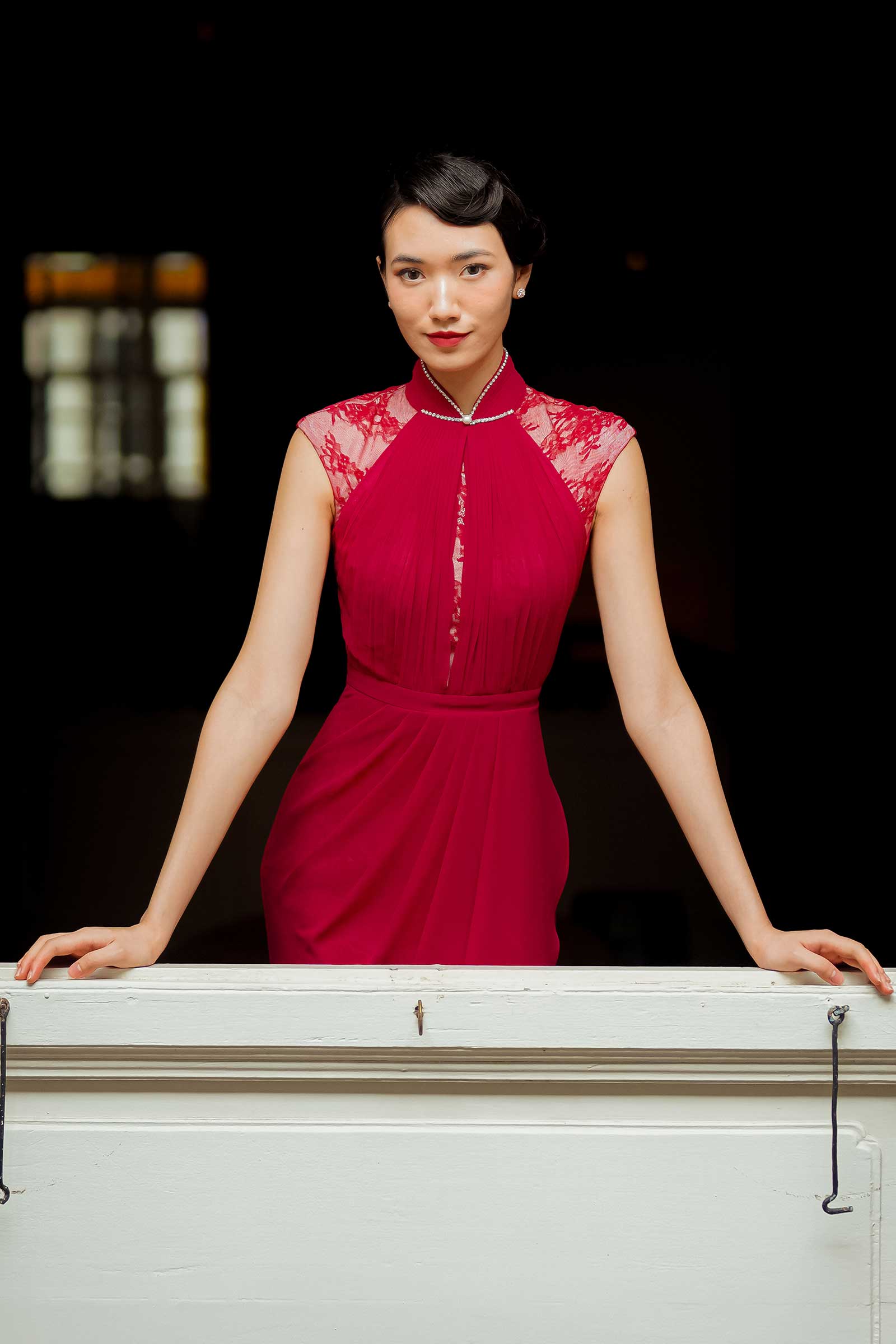 Lie Ning Qipao (Red)