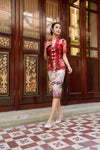 Paradis Kebaya Skirt (Red)