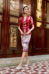 Paradis Kebaya Skirt (Red)