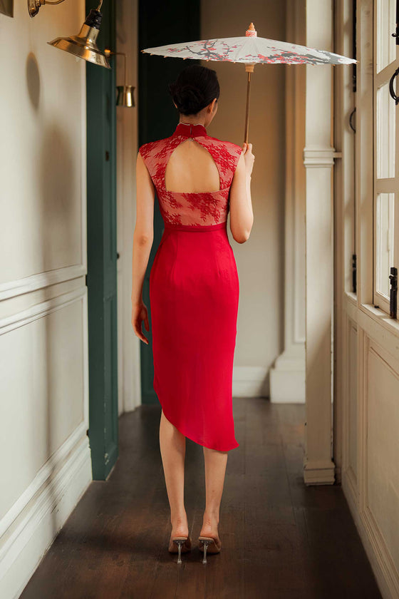 Lie Ning Qipao (Red)