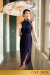 Lie Ning Qipao (Navy)