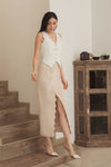 Diuxe Scallop Skirt (Beige)