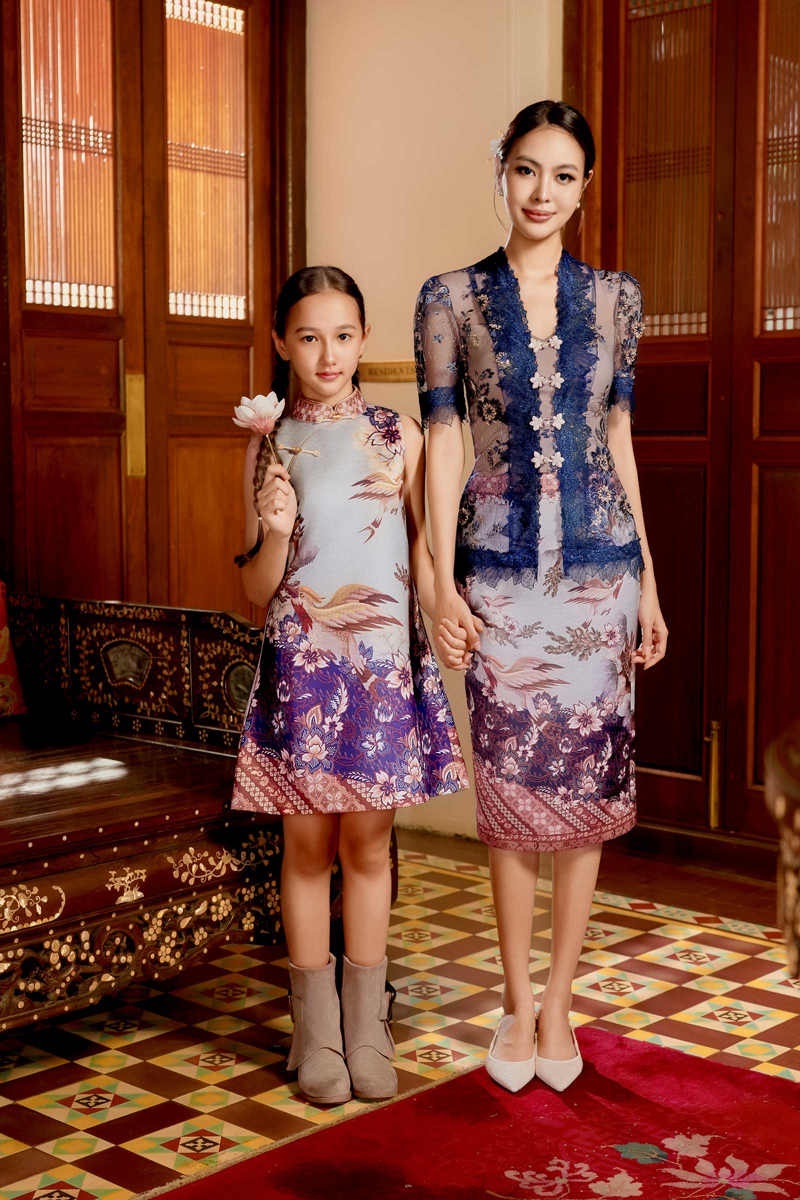 Paradis Kebaya Top (Blue)