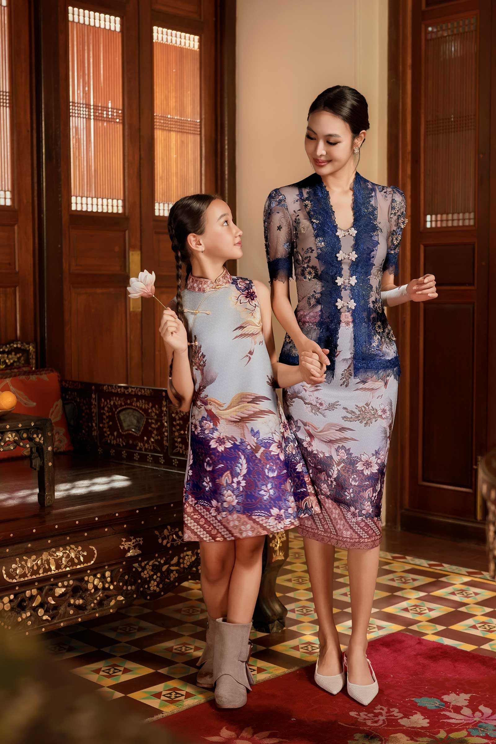 Paradis Kebaya Top (Blue)