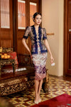 Paradis Kebaya Top (Blue)