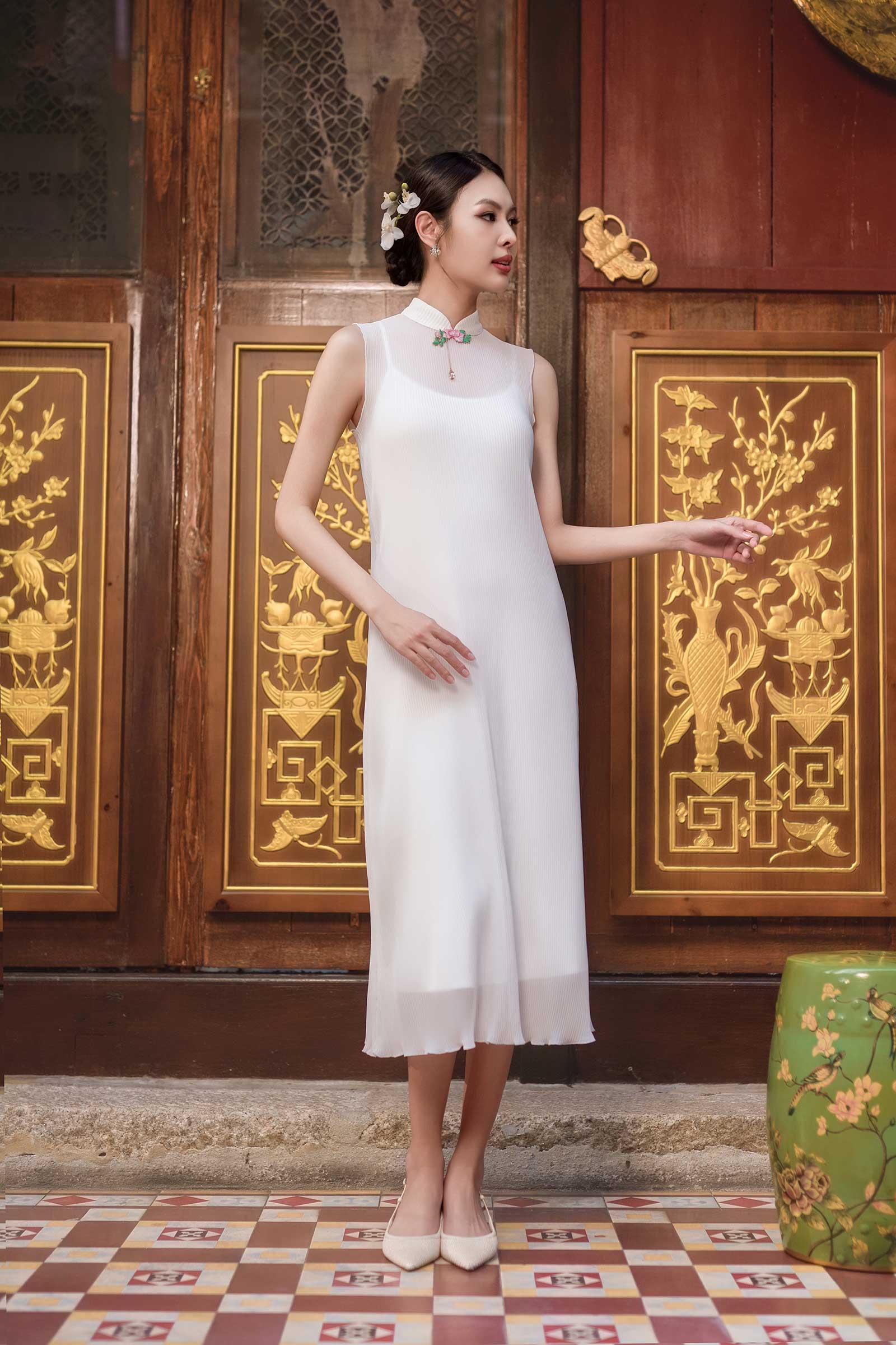 Yu Ping Qipao (White)