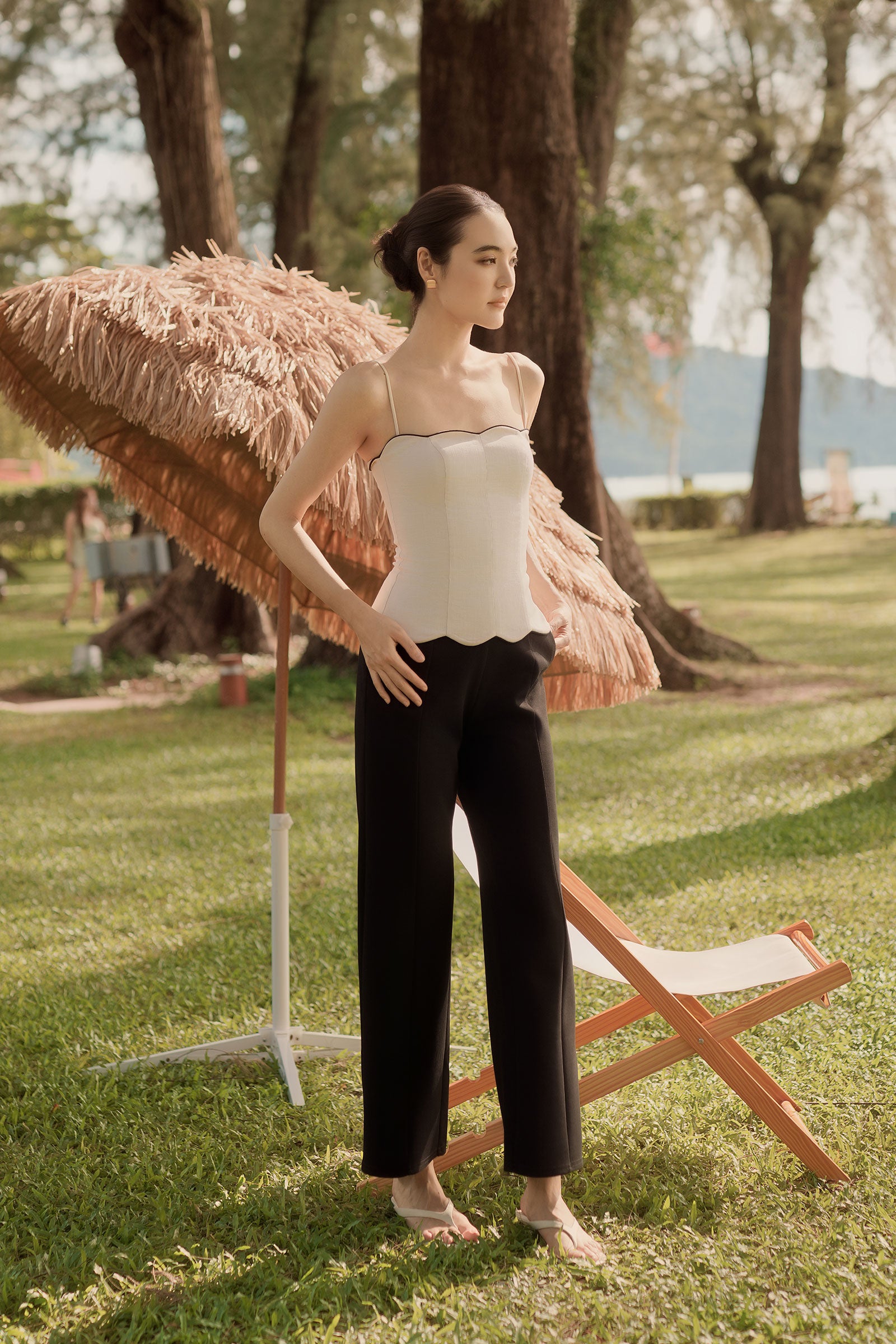 Clémence Linen Top (Linen)