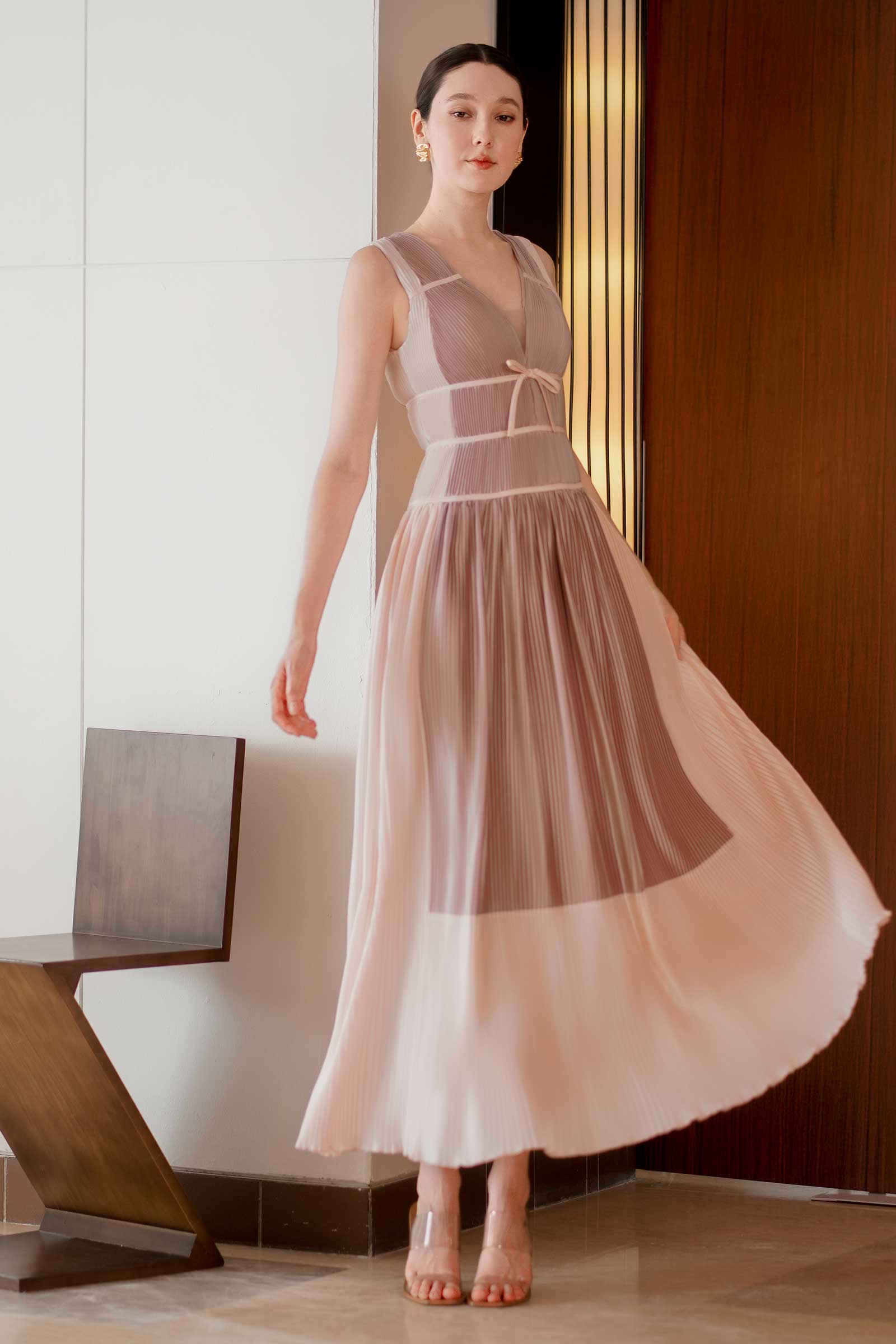 Dazelle Dazelle Dress (Dusty Purple+Pink) – DoubleWoot