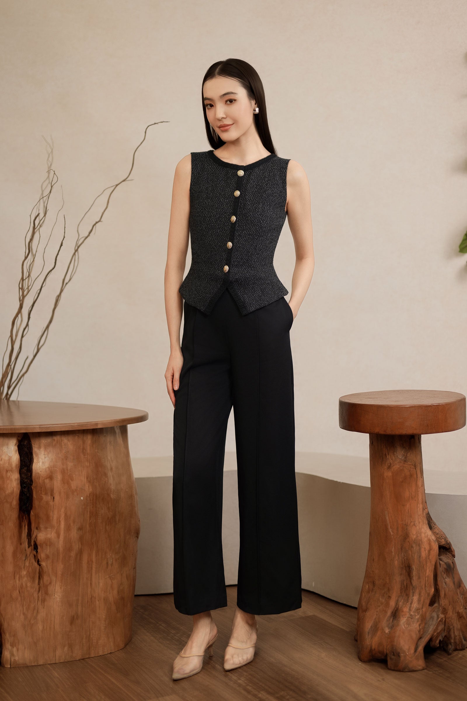 Daniexia Jumpsuit  (Black)