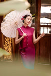 Soralis Silk Qipao Top (Ruby Red)