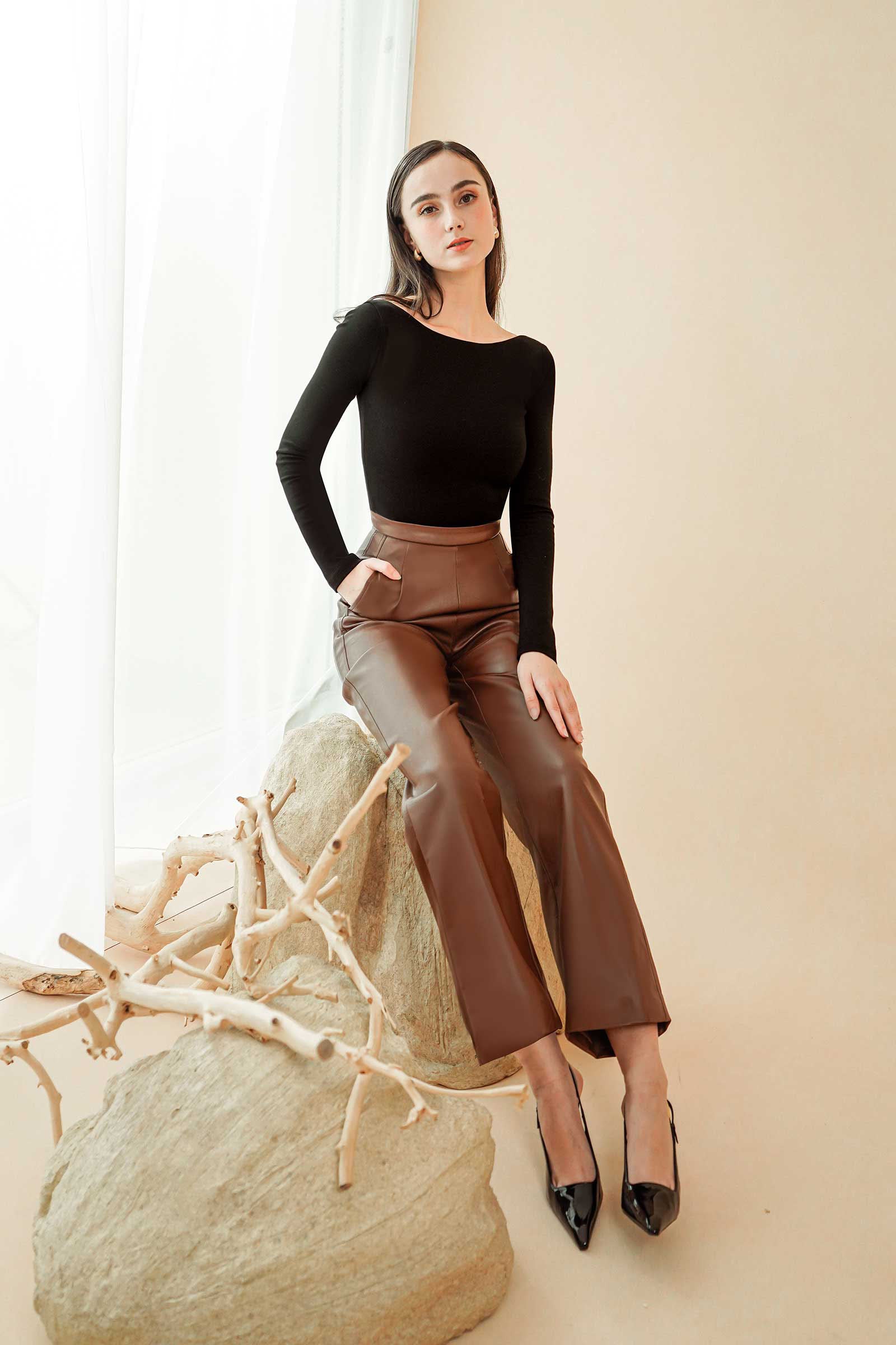 Drienne Jumpsuit (Brown)