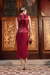 Hua Rui Skirt (Ruby Red)