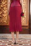 Hua Rui Skirt (Ruby Red)