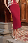 Hua Rui Skirt (Ruby Red)