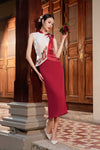 Hua Rui Skirt (Ruby Red)