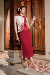 Hua Rui Skirt (Ruby Red)
