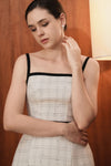 Colette Tweed Top (White)