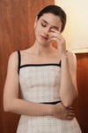 Colette Tweed Top (White)