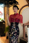 Xue Qin Qipao Set  (Navy)