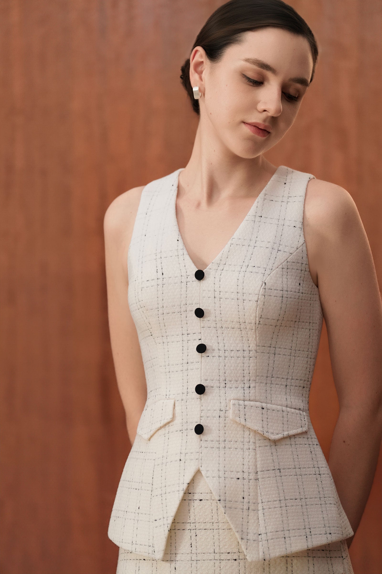 Arden Tweed Set (White)
