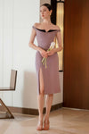 Darenziq Sheathdress (Mauve)