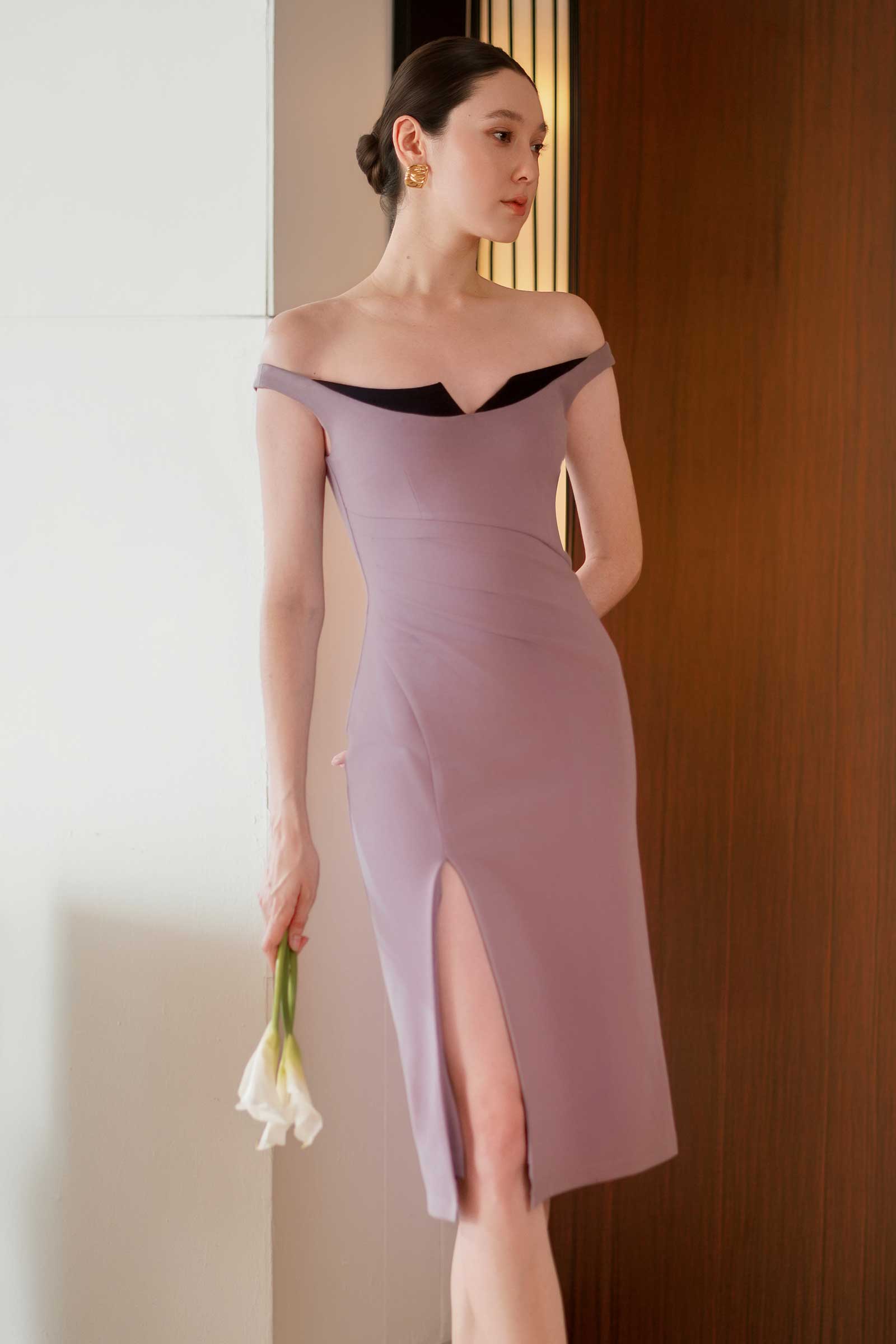 Darenziq Sheathdress (Mauve)
